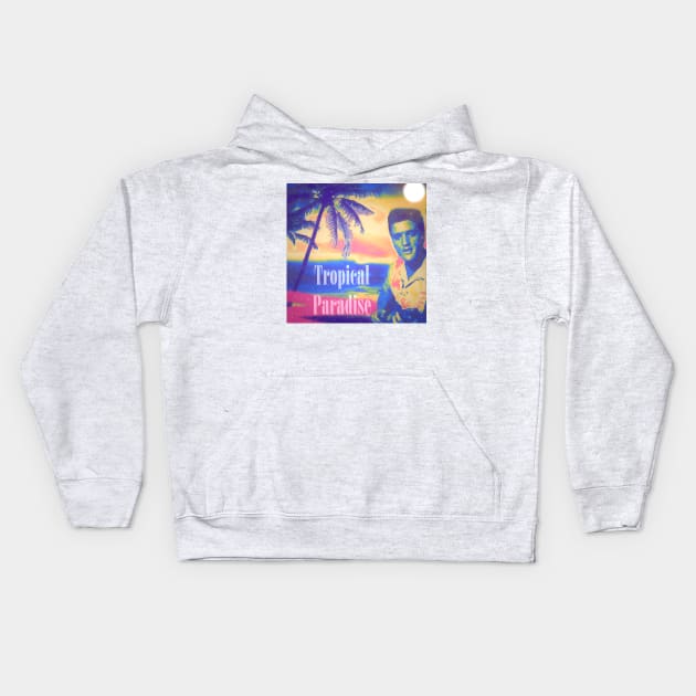 Tropical Paradise Kids Hoodie by Aloha From El Perrito 